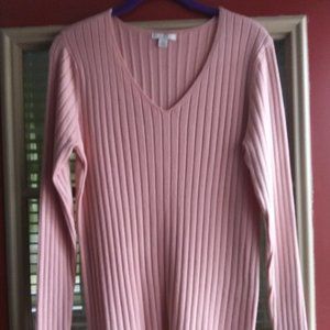 Knit sweater, Woman"s , Rose color sweater